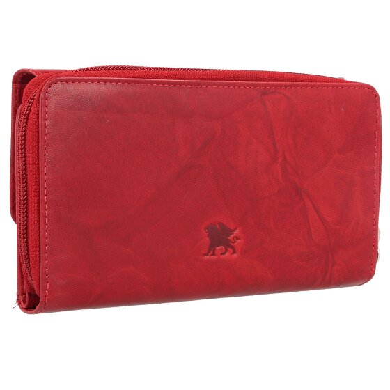 mano Donna Aurona Portemonnee RFID Leer 18 cm