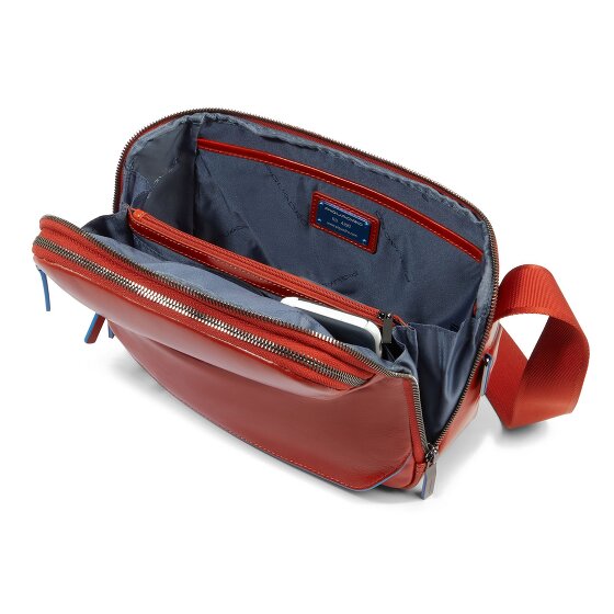 Piquadro Blue Square Schoudertas Leer 27 cm