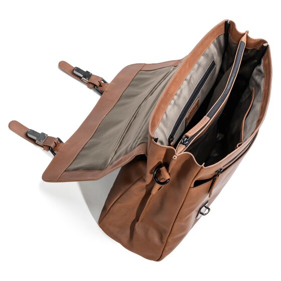 Farmhood Nashville aktetas XL 2 compartimenten leder 39 cm