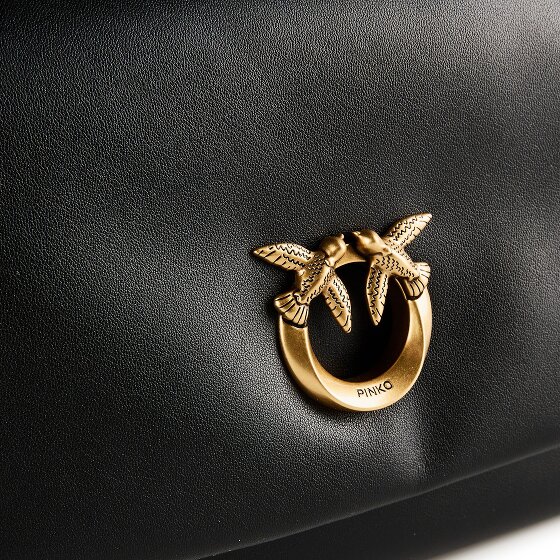 PINKO Click Soft Classic Schoudertas Leer 32 cm