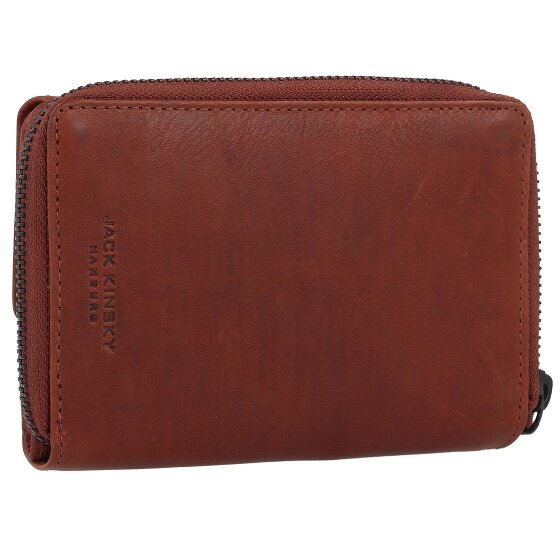 Jack Kinsky Risör Portemonnee RFID-bescherming Leer 14 cm