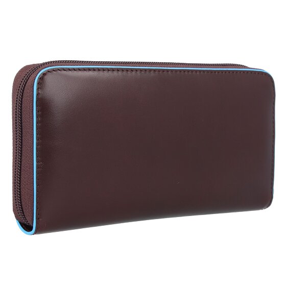 Piquadro Blauwe Vierkante Portemonnee RFID Leer 19 cm