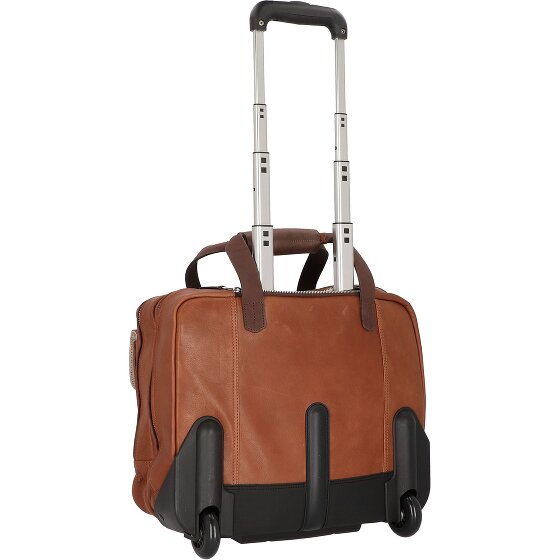 Harold's 2-wiel Business Trolley Leder 40 cm Laptopcompartiment
