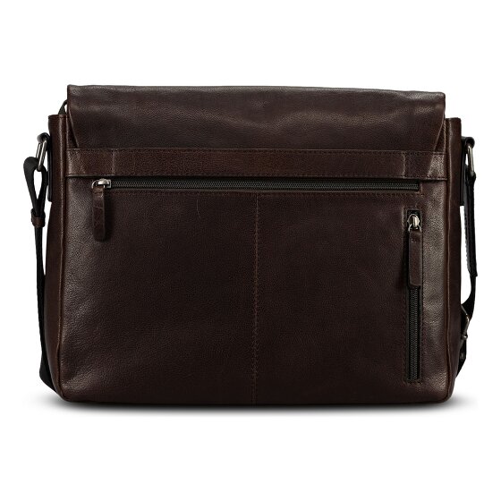 Jost Glasgow Aktentas RFID-bescherming Leder 34 cm Laptopvak