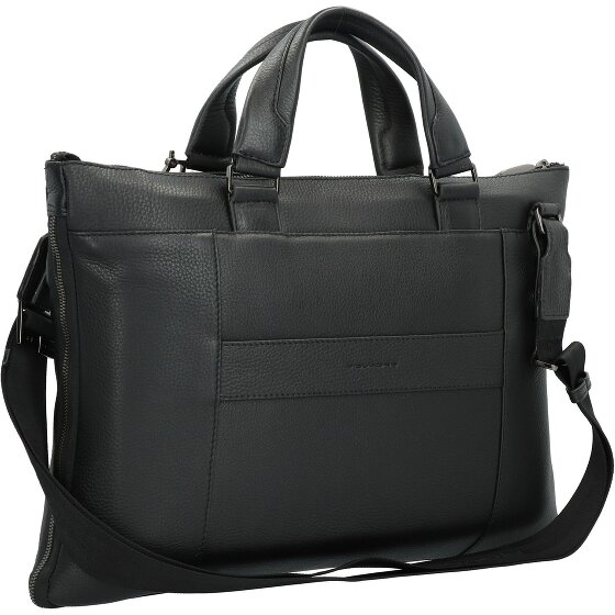Piquadro Modus Aktentas Leder 42 cm Laptopvak met uitbreidingsplooi