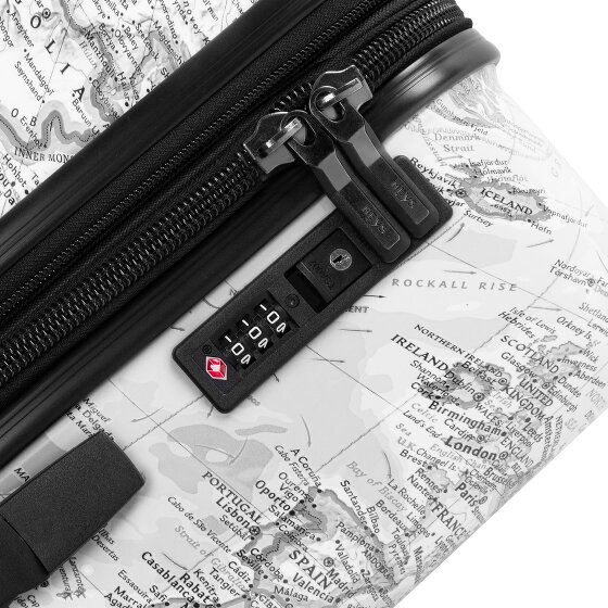 Heys Black Camo 4 wielen Cabinewagen S 53 cm met uitbreidingsplooi