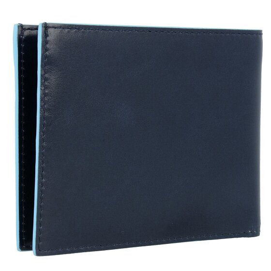 Piquadro Blauw Vierkant Creditcardetui Leer 12,5 cm