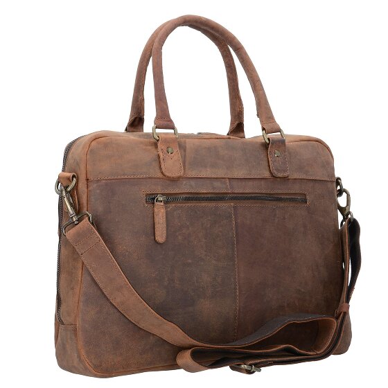 Harold's Antic Collectie Aktetas Leder 40cm Laptopcompartiment