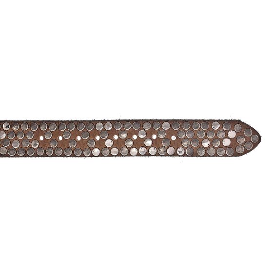 b.belt Studded riem leer