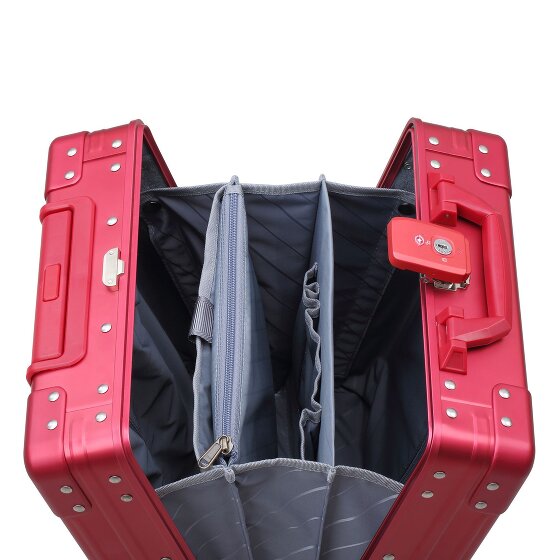 Aleon Business-cabinewagen met 4 wielen, Aluminium, 42 cm, laptopvak