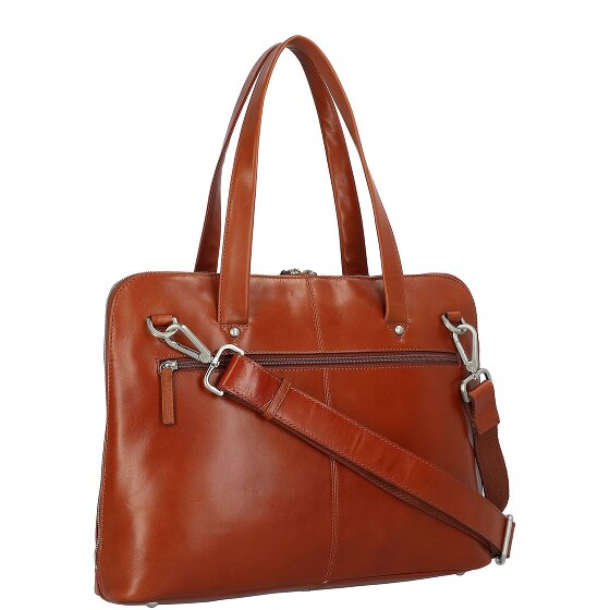 Leonhard Heyden Cambridge Schoudertas Leer 41 cm Laptopcompartiment