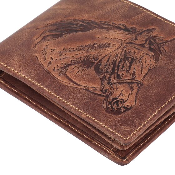 Greenburry Vintage Portemonnee Leer 12 cm