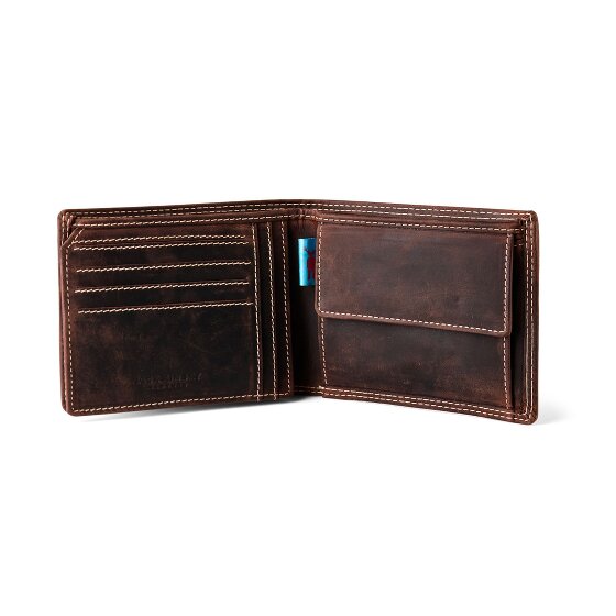 Jack Kinsky Baltimore 101 Portemonnee RFID-bescherming Leer 13 cm