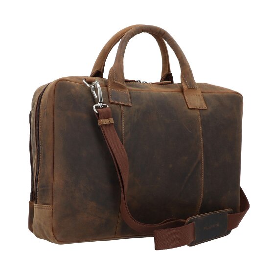 Plevier Retro Colmar Koffer Leer 40 cm Laptop compartiment