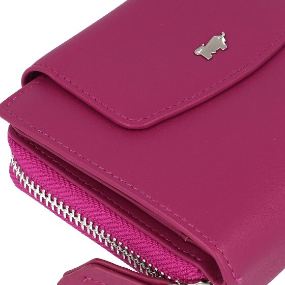 Braun Büffel Joy Portemonnee RFID-bescherming Leer 12 cm