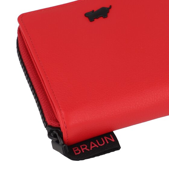 Braun Büffel Capri Portemonnee RFID-bescherming Leer 11 cm