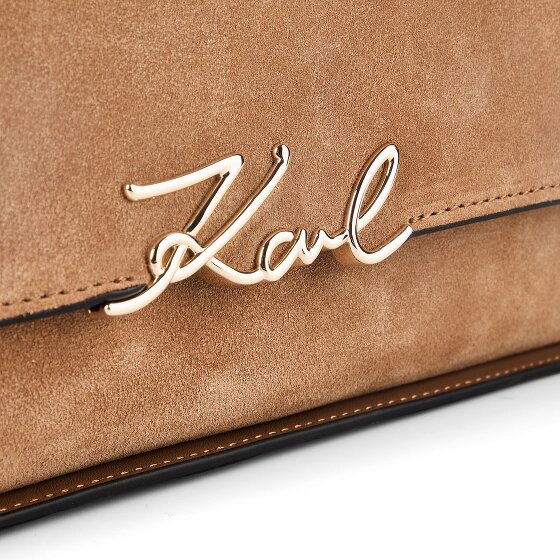 Karl Lagerfeld Signature Schoudertas Leder 32.5 cm