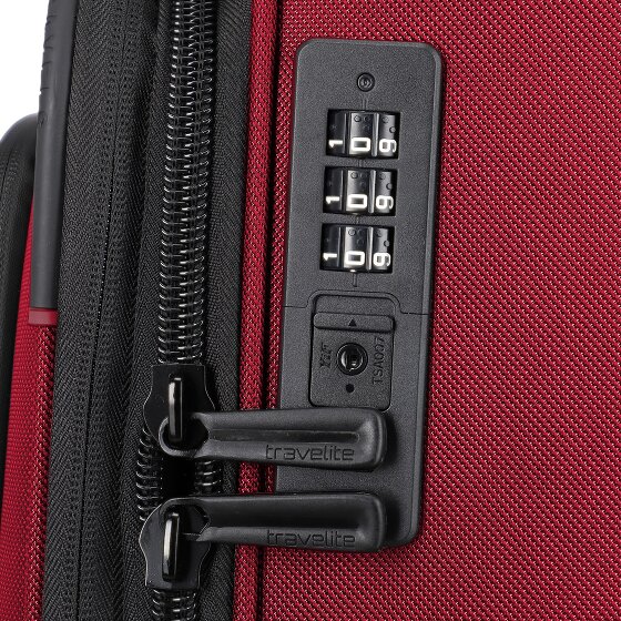 Travelite Crosslite 5.0 4 wielen Trolley L 77 cm met uitbreidingsplooi