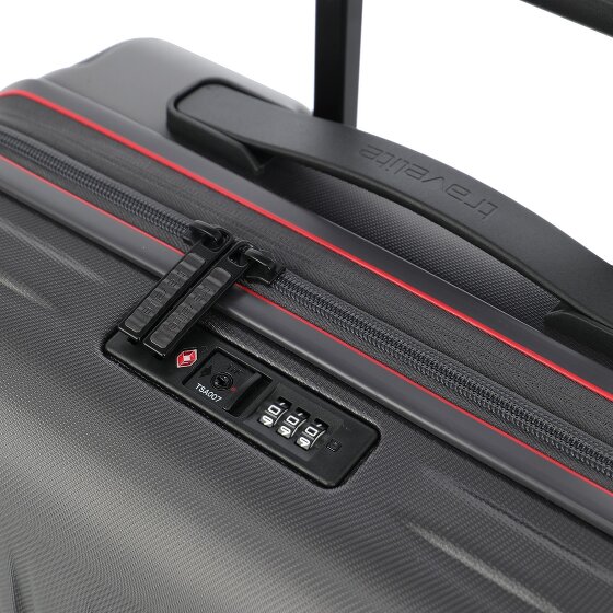 Travelite Dynamiic 4 wielen Kofferset 3-delig met uitbreidingsplooi