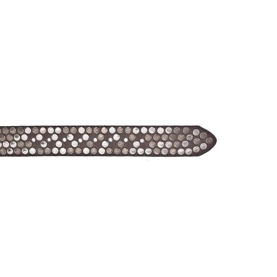 b.belt Studded riem leer