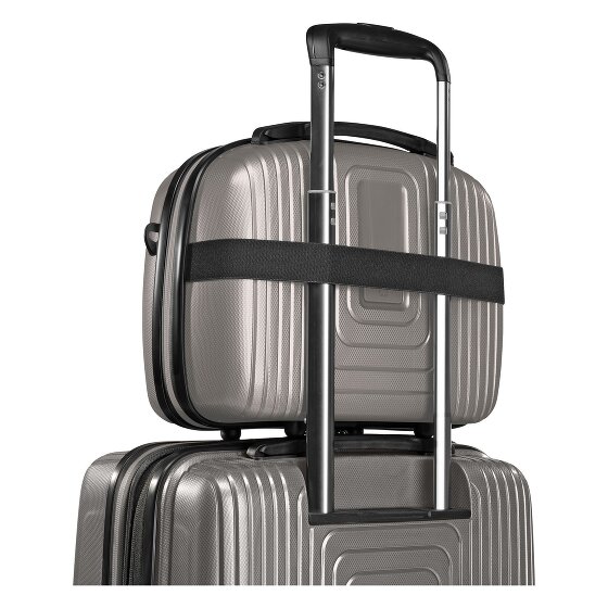 Redolz Essentials 14 kofferset 2 stuks cabine trolley met stretch vouw & beautycase