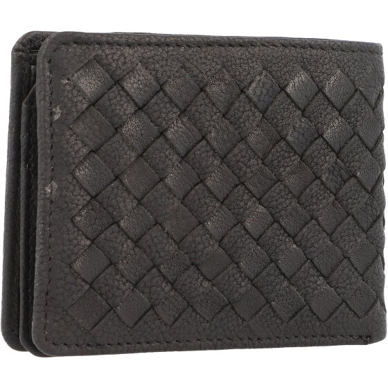 bugatti Geweven portefeuille leer 11 cm