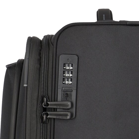 Travelite Crosslite 5.0 4 wielen Trolley L 77 cm met uitbreidingsplooi