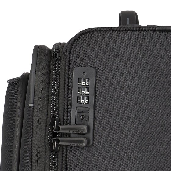 Travelite Crosslite 4 wielen Trolley L 77 cm met uitbreidingsplooi