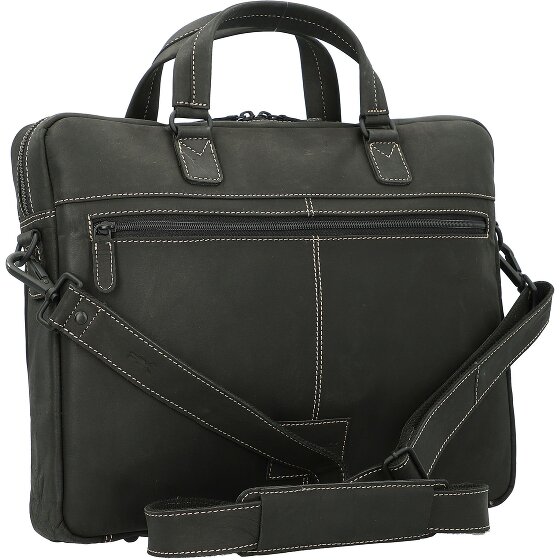 Jack Kinsky Baltimore 8 Lederen aktetas 40 cm Laptopcompartiment
