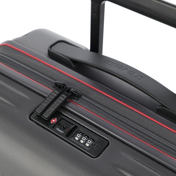 Travelite Dynamiic 4 wielen Trolley L 76 cm met uitbreidingsplooi