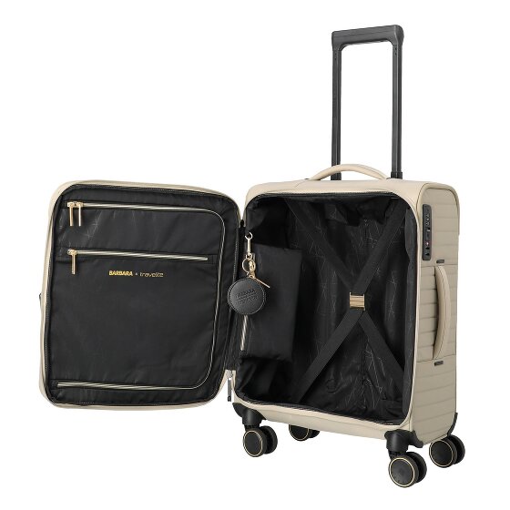 Travelite Barbara Stepp 4 wielen Cabinewagen S 55 cm met uitbreidingsplooi