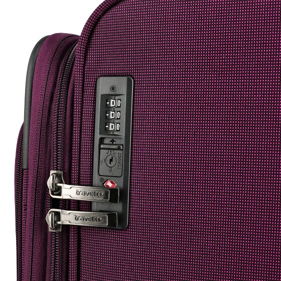 Travelite Cubis 4 wielen Kofferset 5-delig met uitbreidingsplooi