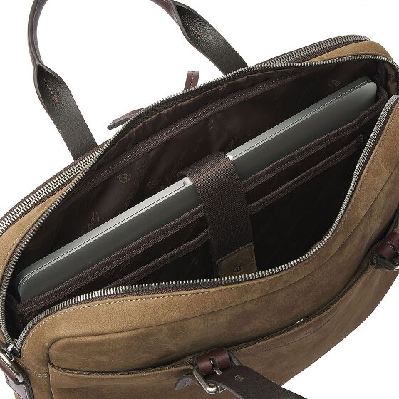 Castelijn & Beerens Nubuck Koffer Leer 41 cm Laptop compartiment