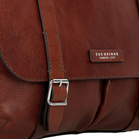 The Bridge Cesare Aktetas Messenger Leer 38 cm Laptop compartiment