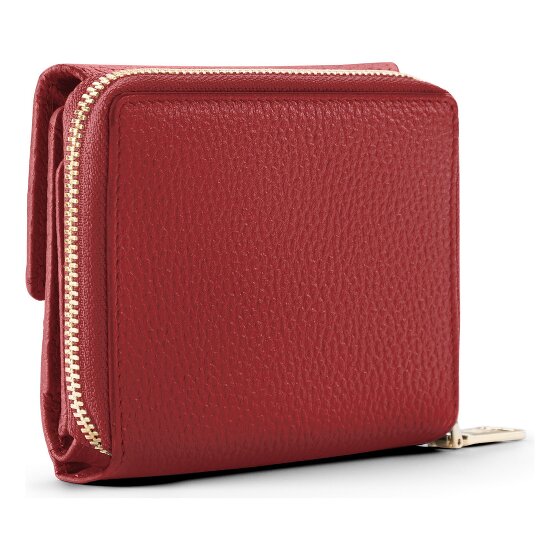Lazarotti Bologna leer portemonnee met rits rondom, 12 cm