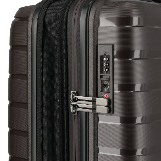 Travelite Air Base 4 wielen Cabinewagen 55 cm met uitbreidingsplooi