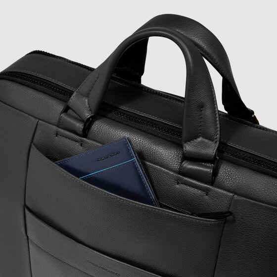 Piquadro Than Koffer Leer 30 cm Laptop compartiment
