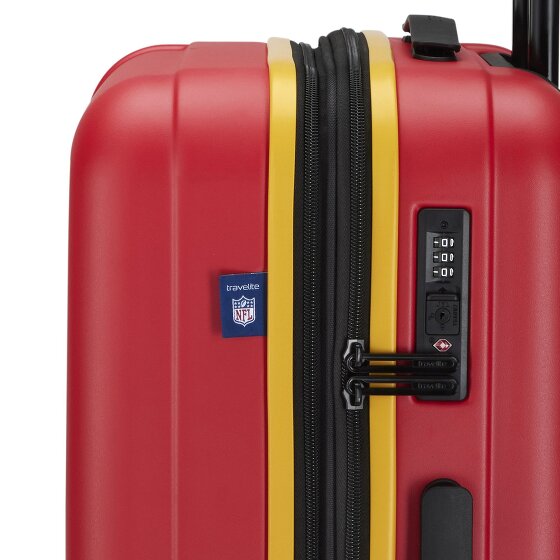 Travelite travelite x NFL 4 wielen Kofferset 3-delig met uitbreidingsplooi