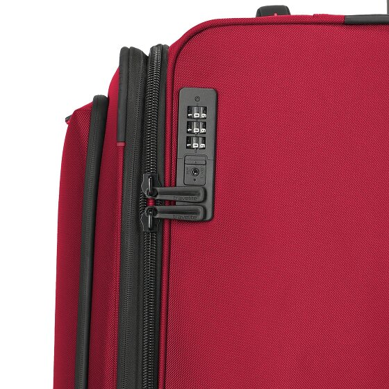 Travelite Crosslite 4 wielen Trolley XL 81 cm met uitbreidingsplooi