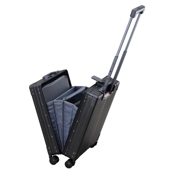 Aleon Business-Cabinewagen met 4 wielen, Aluminium, 55 cm