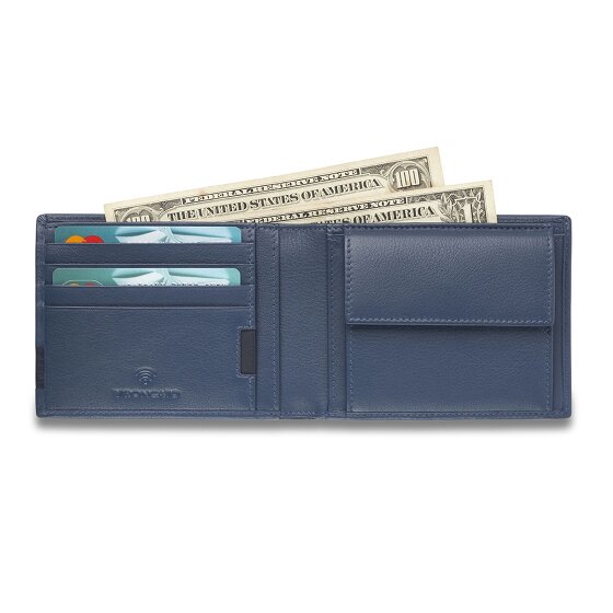 Roncato Monaco Portemonnee RFID-bescherming Leer 9.5 cm