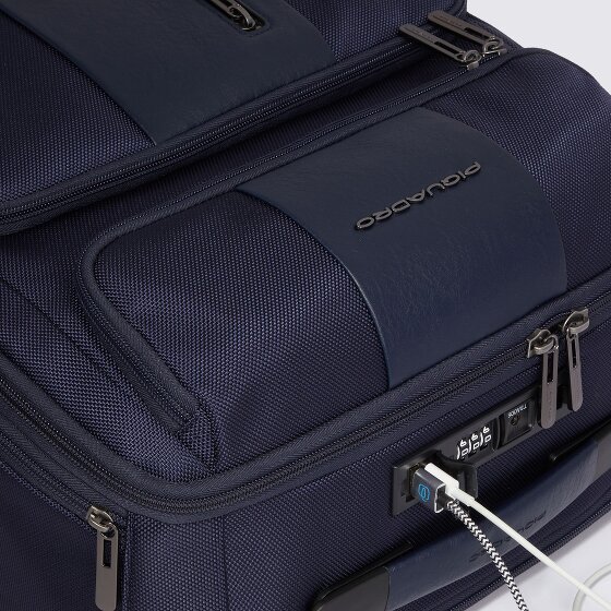 Piquadro Brief 2 4 wielen Cabinewagen 55 cm