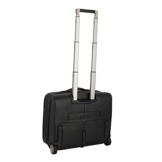 Piquadro Modus Special 2 wielen Bedrijfswagen Leer 44 cm Laptop compartiment