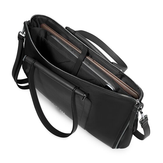 Piquadro Lyra Aktentas Leder 42 cm Laptopvak met uitbreidingsplooi