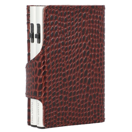 Tru Virtu Click & Slide Creditcardetui Portemonnee RFID Leer 6,5 cm