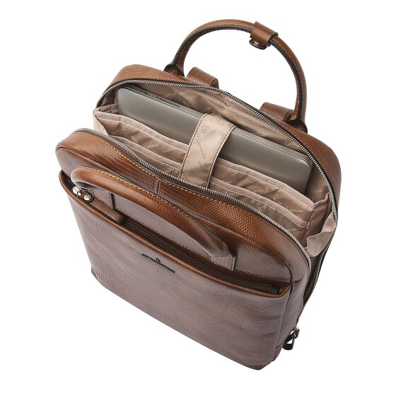 Castelijn & Beerens Hanne Zakelijke rugzak RFID-bescherming Leer 40 cm Laptop compartiment