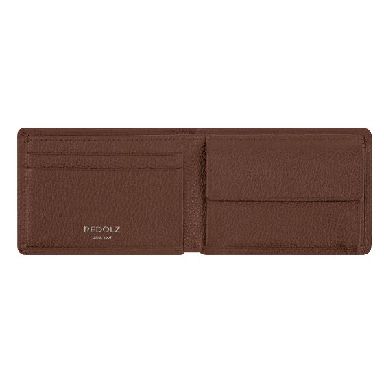 Redolz Leather Essentials QF kleine portemonnee RFID leer 10,5 cm