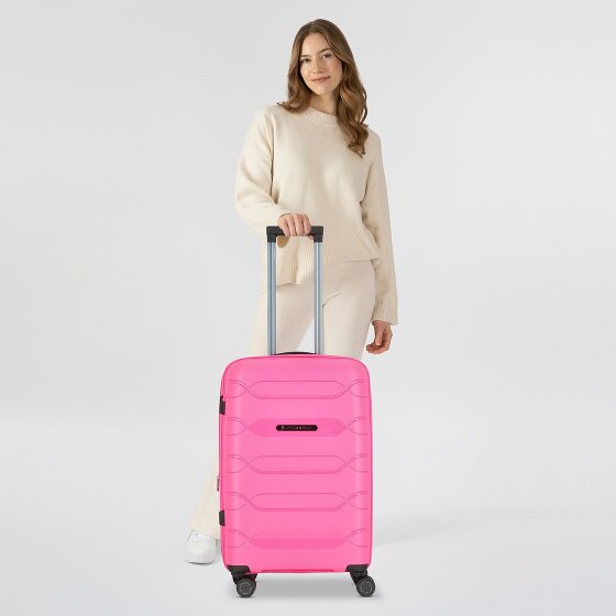 Polestream Strz by Asteroid 4 wielen Trolley M 64 cm met uitbreidingsplooi