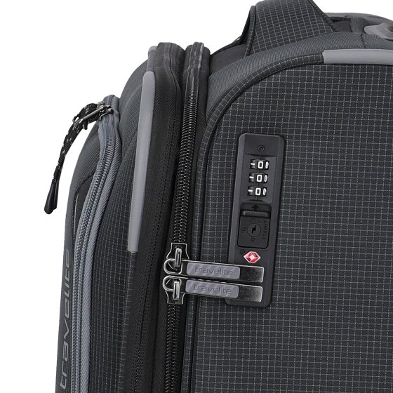 Travelite Corsiica 4 wielen Cabinewagen S 55 cm met uitbreidingsplooi