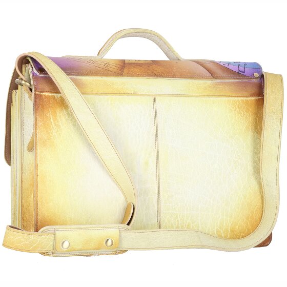 Greenland Nature Art+Craft Aktetas Leer 41 cm Laptopcompartiment